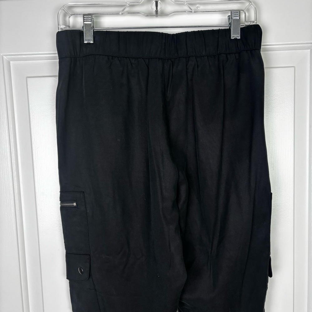 Banana Republic Women's Black Tencel Cargo Joggers Size Small Petite - Picture 5 of 12